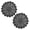 Dark Grey, variant on BomHCS 12 Inch Lace Flowers Coasters Crochet Doilies Table Washable Round Handmade Placemat 2PCS