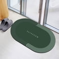 thumbnail image 3 of Super Absorbent Entry Mat, Non-Slip Bathroom Rug, Quick Drying, Heavy Duty, For Home Kitchen, Entryway, Waterproof, Durable Rubber, 30x60 Inches, Low Profile, High Traffic Areas | Pvc, Green, 3 of 8