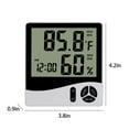thumbnail image 3 of TIMIFIS Digital Alarm Clock With LCD Display Thermometers Hygrometer Digital Temperature Humidity Monitor Snooze Alarm With Smart Clock Calendar -, 3 of 6