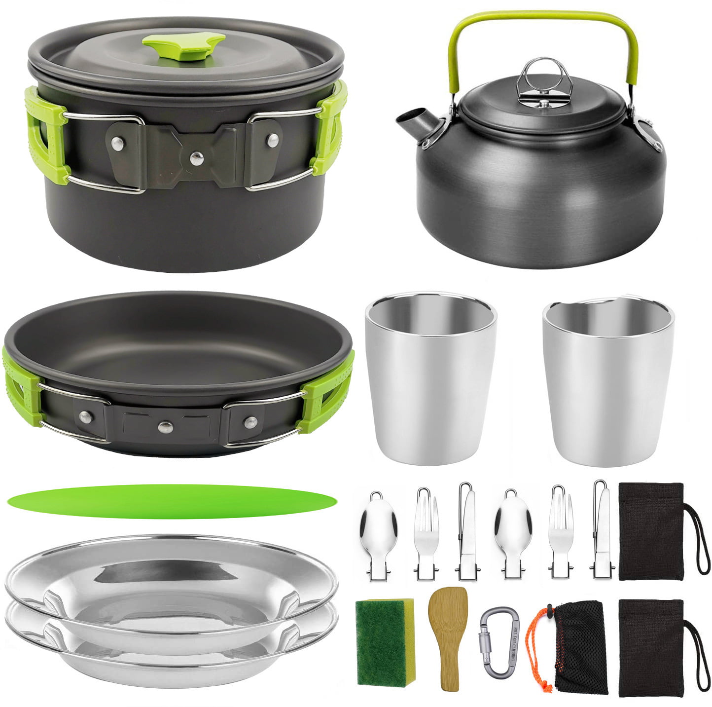 teapot set outdoor cooker portable camping picnic pot 2-3 people picnic stove 