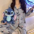 thumbnail image 1 of Conjunto de pijama fino de dibujos animados Sanrio Hellokitty, cárdigan de manga larga, pantalones de estilo japonés Kawaii, ropa de estar por casa, primavera y otoño, 1 of 1