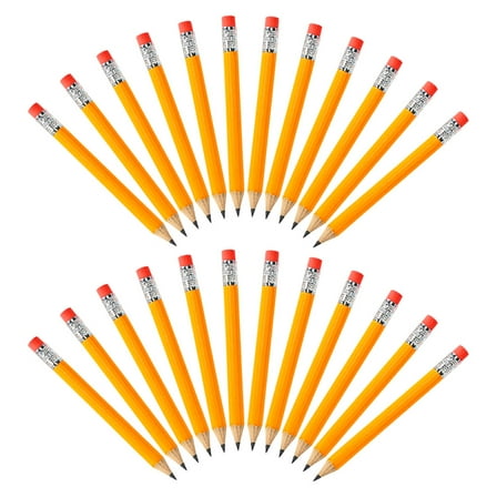 HOMEMAXS 72Pcs Compact Pencils Wooden Pencils with Erasers Mini Golf Pencils Pocket Wood Pencils Small Short Pencils Golf Pencils Multi-Use Golfs Pencils Wood Half Pencils (HB)