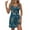 Navy, variant on Women's Summer Floral Print Sleeveless Casual Dress, Lightweight Scoop Neck Beach Sundress, Mini Dress for Vacation and Daily Wear,Beige L