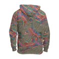 thumbnail image 4 of Tie Dye Hoodies for Men Vintage Graphic Office Men's Fashion Hoodies & Sweatshirts Long Sleeve Pullover with Pockets Dark Green 5XL, 4 of 4