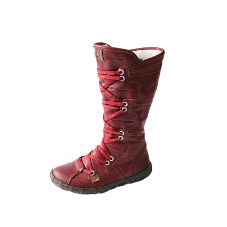 

TMA EYES Snake-Embossed Leather and PU Upper Women s Tall Boot