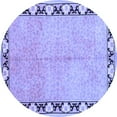 thumbnail image 1 of Ahgly Company Indoor Round Persian Blue Traditional Area Rugs, 6' Round, 1 of 4