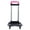 2 round crystals-Hot Pink, variant on Foldable Trolley Cart 2 Wheels Backpack Trolley Durablel Aluminium Alloy Student Luggage Travel Hand Cart for School Bag
