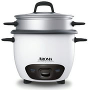 AROMA 14-Cup (Cooked) / 3Qt. Rice & Grain Cooker, White, New, ARC-747-1NG
