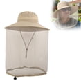 thumbnail image 2 of Mosquito Repellent Sun Hat with Net - Khaki - Breathable UV Protection Bucket Hat for Hiking, Fishing & Gardening (56-60cm), 2 of 5