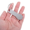 thumbnail image 3 of KALLORY 4Pcs Stainless Steel Shopping Cart Token Key Ring Compact Stylish Trolley Coin Holder, 3 of 8