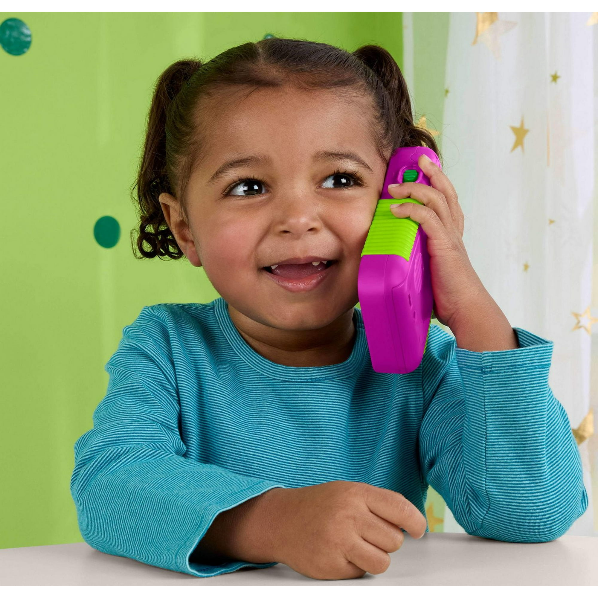 Barney 電話 おもちゃ Learning Resources Easy-to-program Teaching Toy Telephone