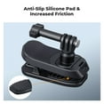 thumbnail image 6 of K&F CONCEPT Magnetic Backpack Clip Mount for DJI Osmo Action 5 Pro, 180° Swivel Quick Release Action Camera Holder for Go Pro Hero 13 12 11 10 9 Black, Osmo Actoin 3/4, Insta360 X5 X4 X3, Ace Pro 2, 6 of 7