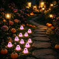 thumbnail image 2 of Mini Halloween Figurines 10pcs Glow in the Dark Ghosts, Cute Resin Ghost Decorations for Halloween Party, Holiday Props and Mini Ghost Ornaments for Indoor Halloween Decor, 2 of 5