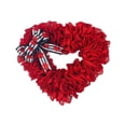 thumbnail image 3 of Corona del Día de San Valentín, corona roja en forma de corazón, regalos decorativos para el Día de San Valentín, decoración del Día de San Valentín Estilo B Macarena corona de corazon, 3 of 8