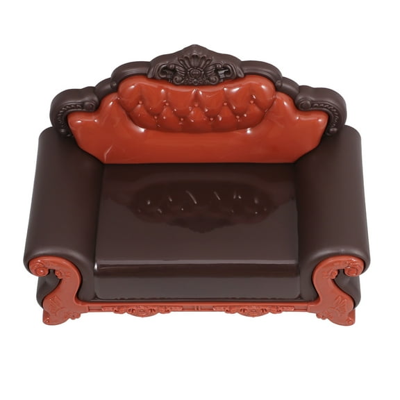 TEHAUX Miniature Plastic Chair for Dollhouse Furniture, Small Sofa Chair Display, 1 Piece Model Accessory