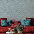 thumbnail image 3 of Tempaper Pastel Palm Blue Peel and Stick Wallpaper, 3 of 7