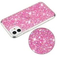 thumbnail image 4 of for iPhone 11 Glitter Case, Cute Bling Sparkle Shiny Slim Soft Silicone Reflective Clear TPU Bumper Women Girls Shockproof Protective Phone Case for iPhone 11, Pink, 4 of 6