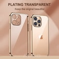 thumbnail image 2 of Funda de silicona suave transparente chapada de lujo para iPhone 14 Plus 13 11 12 Pro Max Mini XR X XS 8 7 Plus funda transparente a prueba de golpes Tan Jianjun unisex, 2 of 2