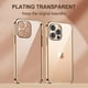 thumbnail image 2 of Funda de silicona suave transparente chapada de lujo para iPhone 14 Plus 13 11 12 Pro Max Mini XR X XS 8 7 Plus funda transparente a prueba de golpes Tan Jianjun unisex, 2 of 2