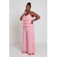 thumbnail image 2 of Women's Plus Size High Waisted Crepe Knit Tiered Palazzo Pants, 2 of 4