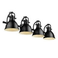 thumbnail image 2 of Golden Lighting Duncan 4-Light Vanity Light in Matte Black, 2 of 4