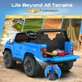 thumbnail image 3 of East doll 24 Volt Power Ride on Toys Car for Big Kids, Licensed Chevrolet 2 Seater Ride-on UTV Cars, 24V Ride ons, 800W Motor, Remote Control, 2-5MPH, Electric Car, Blue, 3 of 6