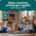 thumbnail image 2 of FurHaven Cooling Gel Dog Bed for Large Dogs, Perfect Comfort Sofa Bed with Cool Gel-Top Foam with a Solid Orthopedic Foam Base for Joint Support, Washable Cover, Jumbo XL, Plush & Velvet Granite Gray, 2 of 9
