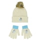 thumbnail image 1 of Set de Gorro de Punto Blanco con Pompones y Guantes para Niños Grandes Bluey, 1 of 7