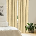 thumbnail image 2 of Ambesonne Geometry Window Curtains, Moroccan Effects, Each 28" W x 95" L, Earth Yellow, 2 of 4