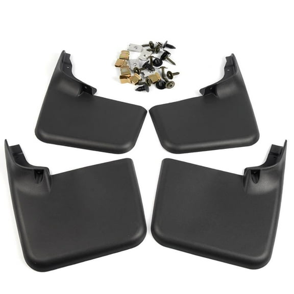 Fender Flares Mud Flaps Molded Splash Guards Black Fit for 2004-2015 Ford F150