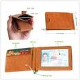 thumbnail image 5 of Father's Day Saving Mabella Bifold Slim Genuine Leather Wallet RFID Blocking Anti Theft Front Pocket Money Clip, Father's Day Gift for Men, 5 of 6