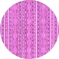thumbnail image 1 of Ahgly Company Indoor Round Abstract Purple Modern Area Rugs, 6' Round, 1 of 4