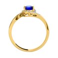 thumbnail image 2 of AoneJewelry 10K Rose, White & Yellow Gold 1.00 Carat Tanzanite Diamond Ring, 2 of 4