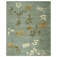 thumbnail image 2 of SAFAVIEH Soho Mable Floral Wool Area Rug, Light Blue, 8' x 8' Square, 2 of 10