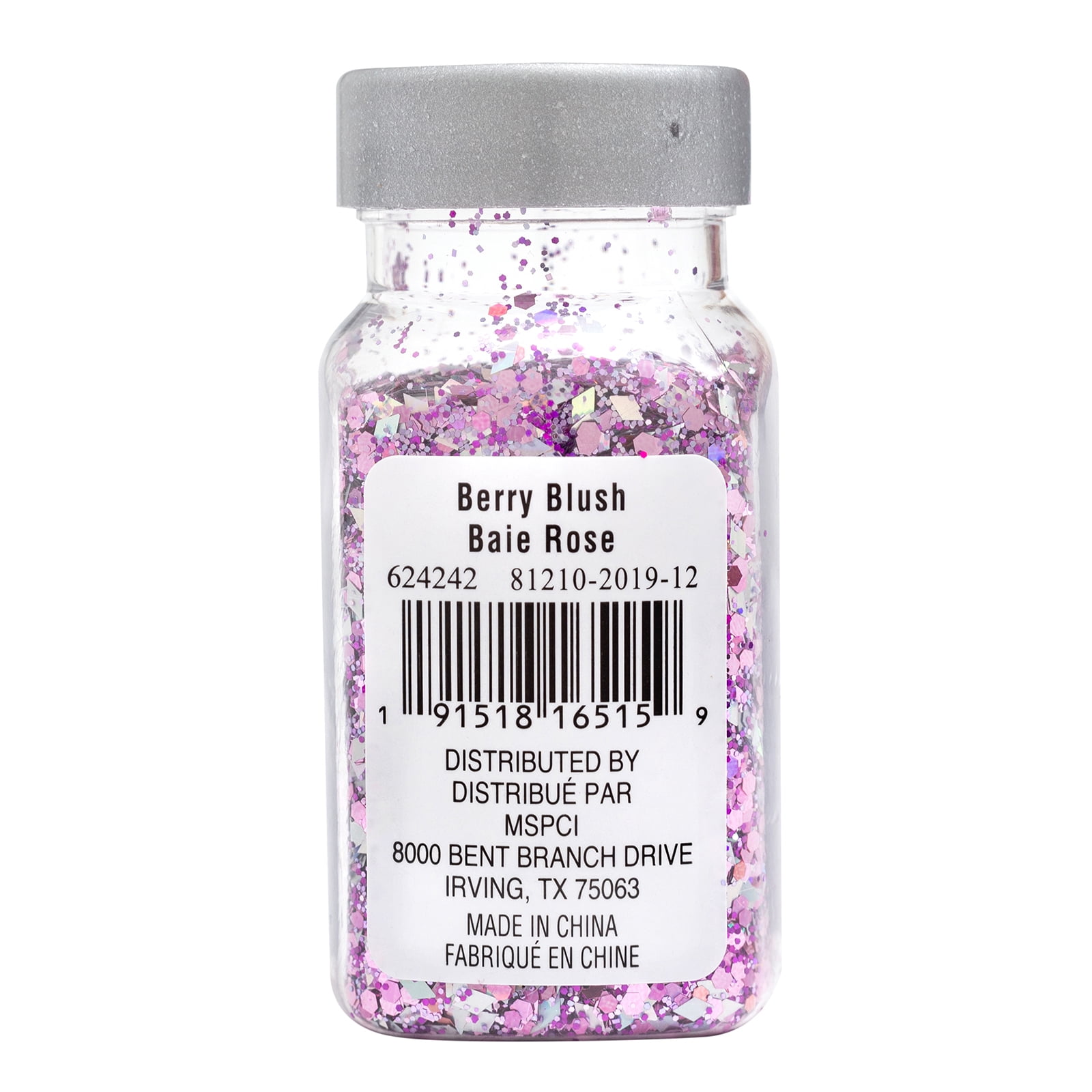 Recollections Berry Blush Specialty Polyester Glitter, 12 Pack