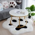thumbnail image 4 of kurtrusly Multifunctional Soft Rug With Cat Paw Print Any Space Breathable And Skin Friendly Decorative Rug black, 4 of 6