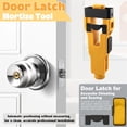 thumbnail image 4 of Mortise Slot Tool, Door Latch Installer With Adjustable Blade, for Lock Installation, Yellow, 4 of 7