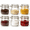 17oz*6-Ribbed, variant on 37oz*3-Ribbed Glass Food Storage Jars, Set of 3 for Coffee, Dry Goods, Fermenting, Pantry Organization