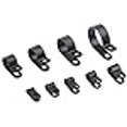 thumbnail image 2 of R-Type Cable Clamps Nylon Black Hose Wire Electrical Ring Loop, 2 of 2