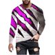 thumbnail image 2 of Blusas y camisas de manga larga con cuello redondo para hombre, estilo casual, cuello redondo, manga larga, camiseta estampada de Halloween, blusas, blusas de poliéster para hombre., 2 of 5