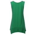 thumbnail image 3 of SSOULM INCH & FIT Women's Round Neck Sleeveless Asymmetrical Hem Tunic Tank Top. Made in U.S.A, 3 of 4