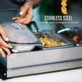 thumbnail image 6 of OVENTE Electric Buffet Server and Food Warmer, Three 1.5 Quart Chafing Dish Set with Stainless Steel Warming Tray Perfect for Holidays and Dinners, Silver FW173S, 6 of 10