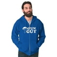 thumbnail image 3 of Fun Guy Fungi Mushroom Nerdy Geeky Zip Hoodie Sweatshirt Men Brisco Brands S, 3 of 6
