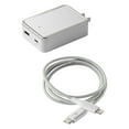 thumbnail image 1 of Chargeur mural Power Delivery à chargement rapide à double port Lightning vers USB-C  (Blanc) blackweb ™, 1 of 2
