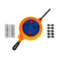 thumbnail image 3 of Abbracc Corde à Linge de Camping Portable Sans Perçage Légère Réglable Orange 10m avec Pince, 3 of 9