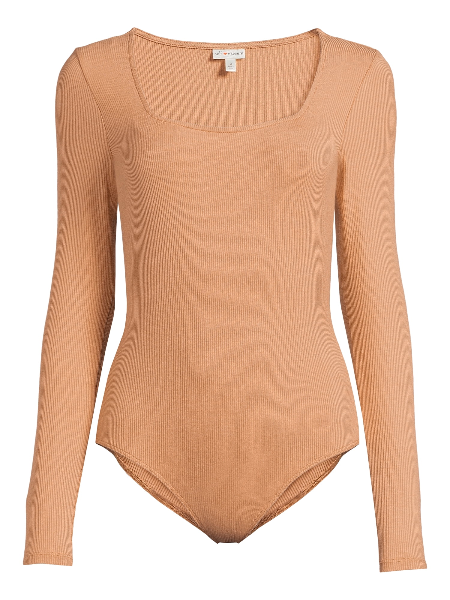 Self Esteem Juniors Ribbed Square Neck Bodysuit