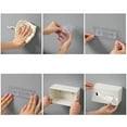 thumbnail image 5 of Lloopyting Tissue box cover Kleenex cube covers Bathroom cube tissue holder Multi-function Desktop Tray Wall-mounted Bathroom Paper Towel Storage Box, 5 of 7