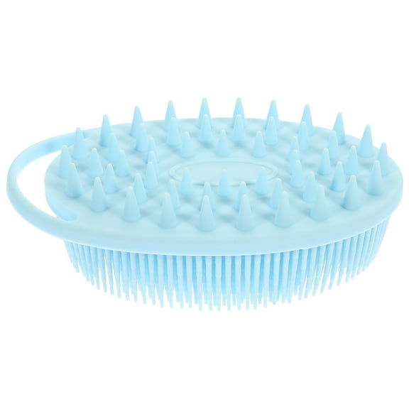 MUSEYA Silicone Infant Brush for Deep Cleansing in Sky-blue Color 1Pcs