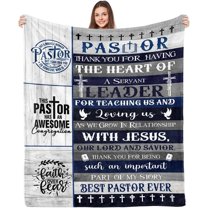 Pastor Appreciation Gifts Blanket, Pastor Gifts for Men, Pastor Apperciation Decorations, Best Gifts for Pastor, Pastor Gift Ideas, Flannel Throw Blanket 50" x 60"