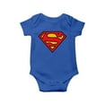 thumbnail image 1 of DC Comics Superman Logo Bleu Grenouillère Bébé, 1 of 2